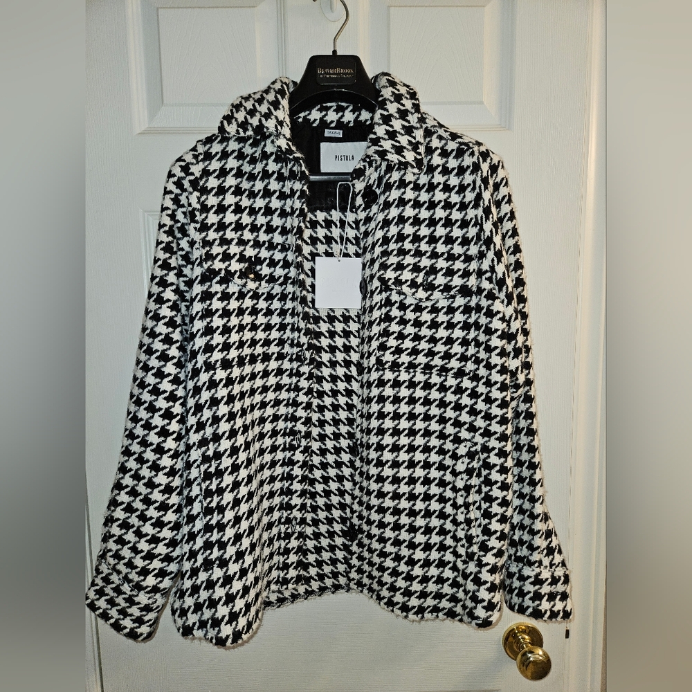Pistola Houndstooth Jacket/ Shacket. Women's Small